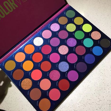 Buy Beauty Glazed Colorful Charm Color Eye Shadow tray Color Vibes (B-90) 72 gm-Purplle