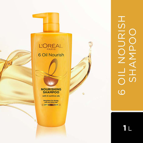 Buy L'Oreal Paris 6 Oil Nourish Shampoo (1000 ml)-Purplle