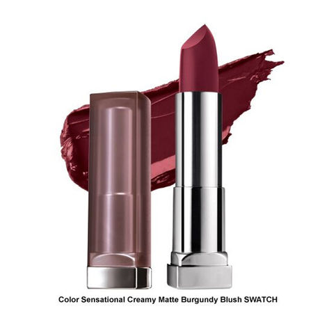 Buy Maybelline New York Color Sensational Creamy Matte Lipstick - Burgundy Blush 696 (3.9 g)-Purplle