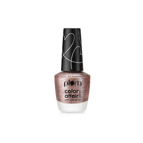 Buy Plum Color Affair Nail Polish All That Glitters Collection | 3D Finish With Pearls & Glitters | 7-Free Formula | 100% Vegan & Cruelty Free | Champagne Fizz - 164-Purplle