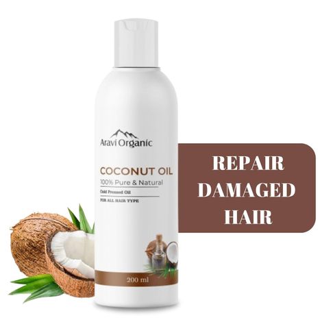 Buy Aravi Organic 100% Pure Cold Pressed Virgin Coconut Oil - For Healthy Hair and Skin - 200 ml-Purplle