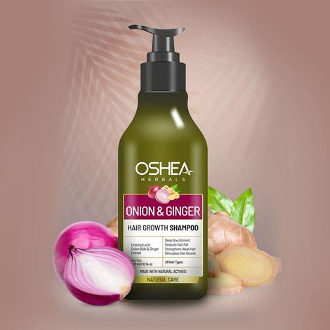 Buy Oshea Herbals Onion And Ginger Shampoo 300 ml-Purplle