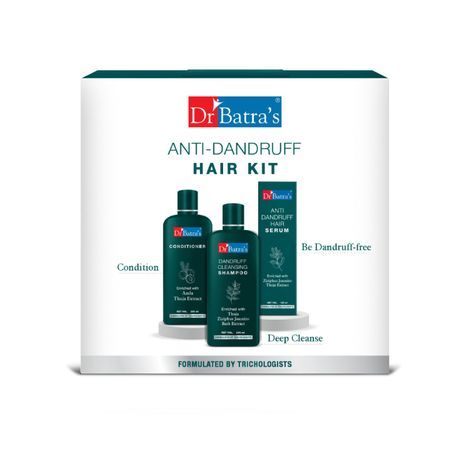 Buy Dr.Batra`s Anti-Dandruff Hair Kit (525 ml) - with Anti Dandruff shampoo (200 ml), Conditoner (200 ml) and Anti-Dandruff Hair Serum (125 ml)-Purplle