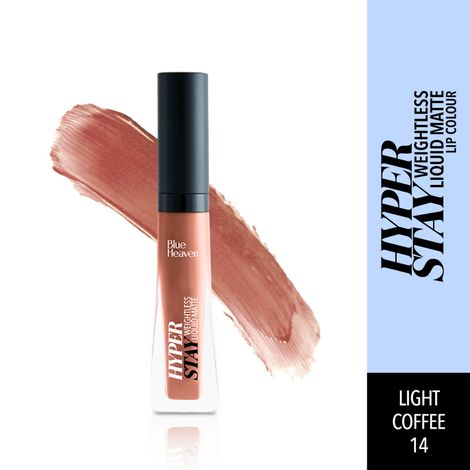 Buy Blue Heaven Hyperstay Weightless Liquid Matte Lipcolor, Light Coffee -14, 6ml-Purplle