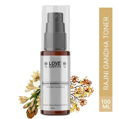 Buy Love Earth Rajni Gandha Toner Face Mist With Tuberose(Rajnigandha) Oil & Mulberry Extract For Tightening Pores & Even Tone 100 ml-Purplle