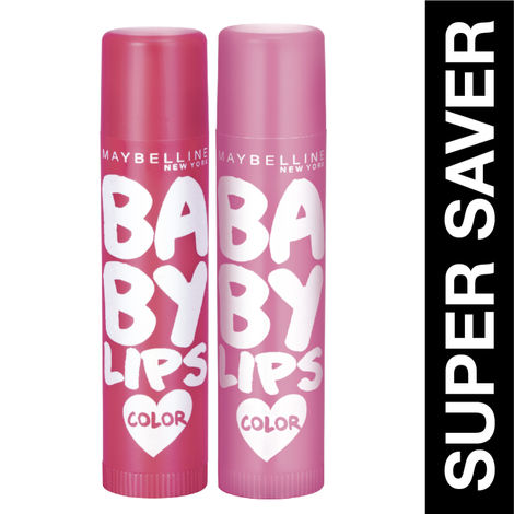 Buy Maybelline New York Baby Lips Pink Lolita & Berry Crush Tinted Lip Balm | Pack of 2, 8 gm-Purplle