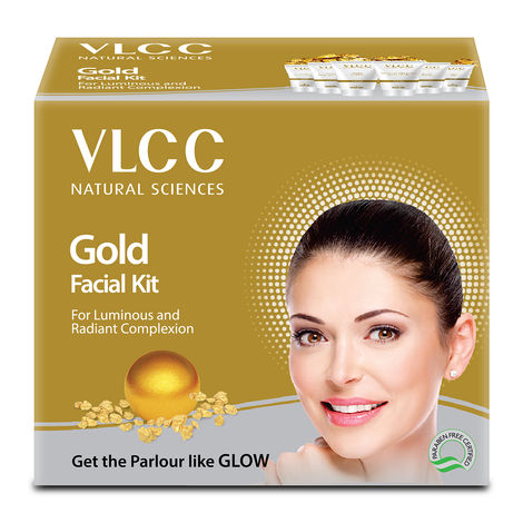 Buy VLCC Gold Facial Kit for Luminous and Radiant Complexion (60g)-Purplle