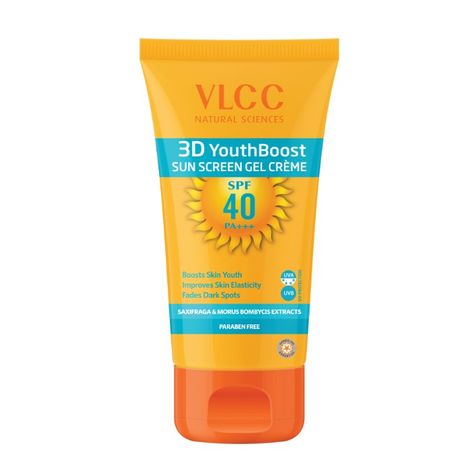 Buy VLCC 3D Youth Boost SPF40 PA+++ Sun Screen Gel Creme(50gm)-Purplle
