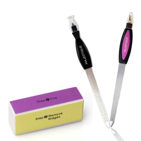 Buy Majestique Professional Manicure Set - Nail Filer, Buffer Finger & Toe Nail Care - Color May Vary-Purplle