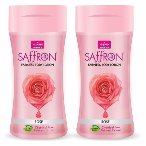 Buy VI - JOHN Women Rose Skin -Ageing Non greasy Chemical Free Fairness Extract Saffron Fairness Body Lotion Enriched with Vitamin E, moisturizes skin upto 48 hour(pack of 2,250 Ml each)-Purplle