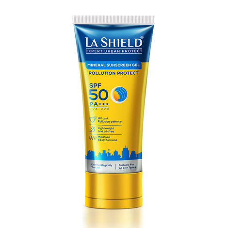 Buy La Shield Pollution Protect Mineral Sunscreen Gel SPF 50 (50 gm)-Purplle
