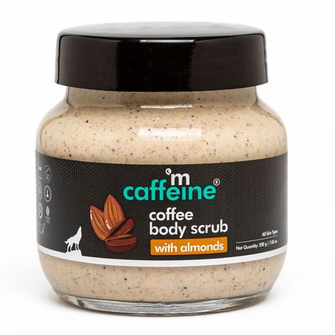 Buy mCaffeine Coffee & Almond Body Scrub| Removes Dry & Dead Skin | Mildly Exfoliating Scrub | Rich Almond Coffee Aroma - 200 gm-Purplle