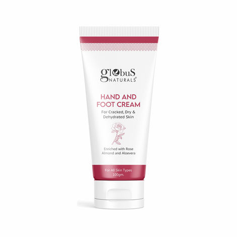 Buy Globus Naturals Nourishing Hand & Foot Cream, Enriched with Rose & Anantmool, For Nourished, Moisturized Hands & Feet, Suitable for All Skin Types 100 gms-Purplle