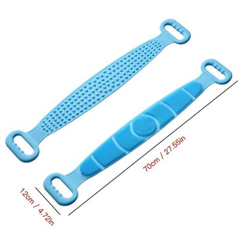 Buy Trendzie Skin Care Silicone Body Back Scrubber Bath Belt Double Side Brush (Assorted Color) 1 Pc-Purplle