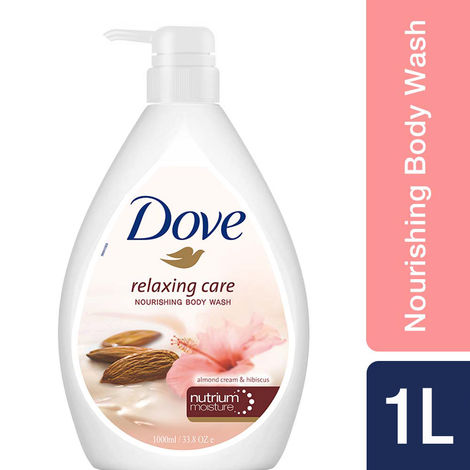 Buy Dove Relaxing Almond Cream Body Wash with Hibiscus for Smooth Skin, Soft & Sweet Scent 1L-Purplle