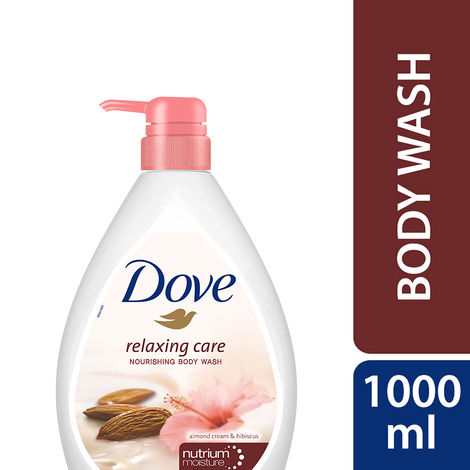 Buy Dove Relaxing Almond Cream Body Wash with Hibiscus for Smooth Skin, Soft & Sweet Scent 1L-Purplle