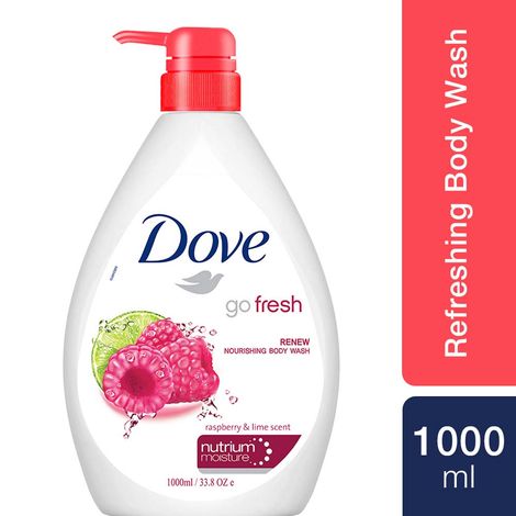 Buy Dove Renewing Raspberry Body Wash with Lime for Renewed Skin, Refreshing Scent, 1 L-Purplle