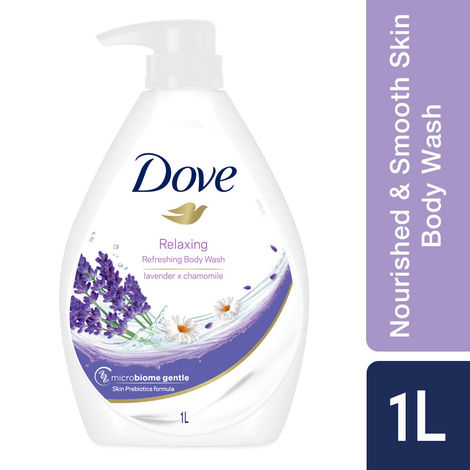 Buy Dove Lavender & Chamomile Refreshing Body Wash with Relaxing Floral Scent - 1 L-Purplle