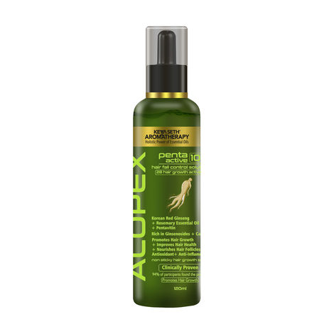 Buy Keya Seth Aromatherapy, Alopex Penta Active 10 for Hairfall Control Solution - 120 ml-Purplle