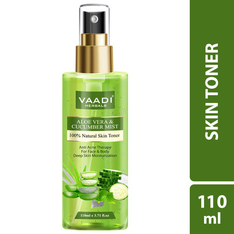 Buy Vaadi Herbals Aloe Vera & Cucumber Mist - 100% Natural Skin Toner (110 ml)-Purplle