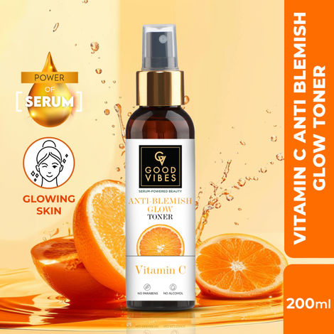 Buy Good Vibes Anti Blemish Glow Toner Vitamin C | Spotless, Brightening, Depigmentation (200 ml)-Purplle