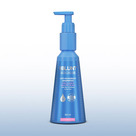 Buy BBLUNT Anti-Dandruff Shampoo with Zinc Pyrithione & Tea Tree For a Clear & Healthy Scalp– 300 ml-Purplle