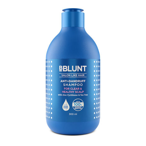 Buy BBLUNT Anti-Dandruff Shampoo For a Clear & Healthy Scalp– 300 ml-Purplle