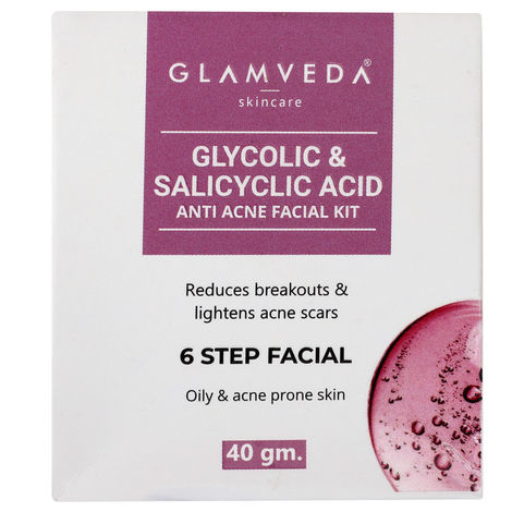 Buy Glamveda Glycolic Acid & Salicylic Facial Kit (40 g)-Purplle