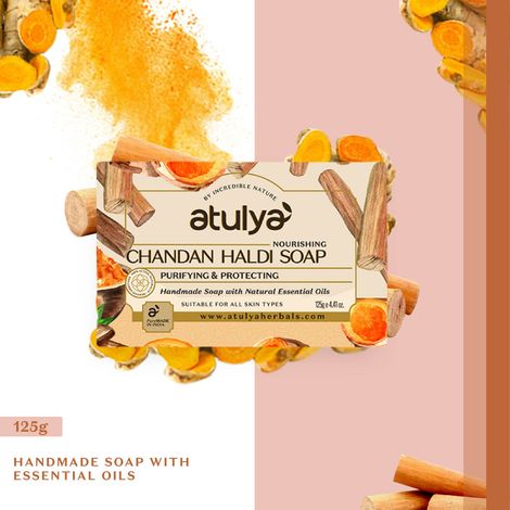 Buy Atulya Chandan Haldi Soap 75 gm-Purplle