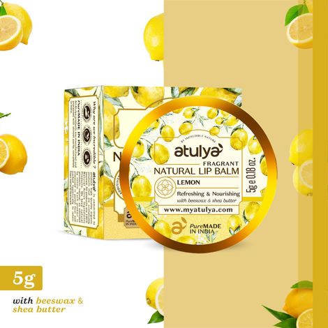 Buy Atulya Lemon natural Lip Balm 5 gm-Purplle