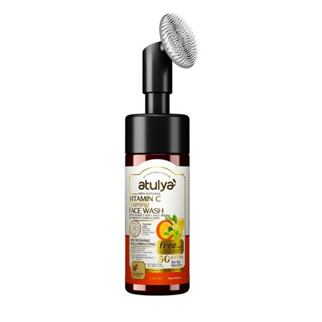 Buy Atulya Vitamin C Foaming Face Wash With In-Built Soft Face Brush 150 ml-Purplle