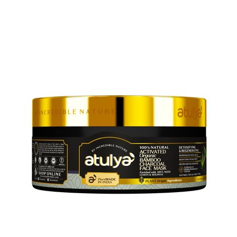Buy Atulya Activated Bamboo Charcoal Face Mask 200 gm-Purplle
