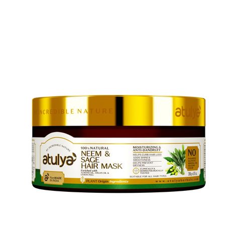 Buy Atulya Neem & Sage Hair Mask 200 gm-Purplle