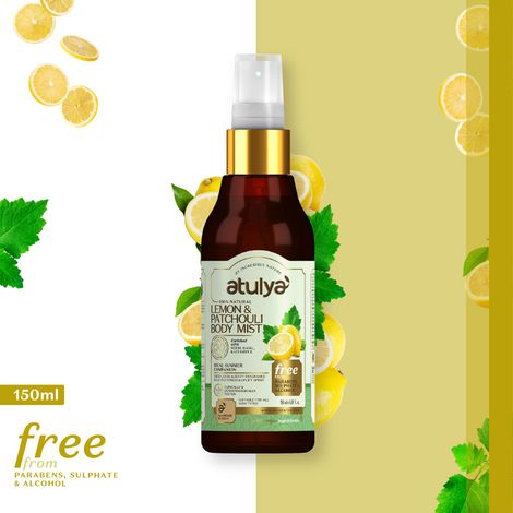 Buy Atulya Lemon & Patchauli Body Mist 150 ml-Purplle