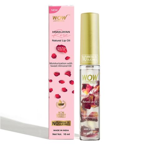 Buy WOW Skin Science Himalayan Rose Lip Oil to Moisturize / Smoothen Cracked & Chapped Lips with 100% Natural Himalayan pure rose oil - For Dry, Undernourished and Pigmented Lips (10 ml)-Purplle