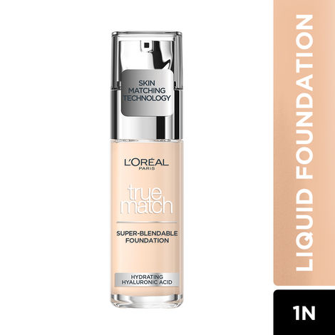 Buy L'Oreal Paris True Match Super Blendable Liquid FoundationA Neutral Undertone 1N, 30ml-Purplle