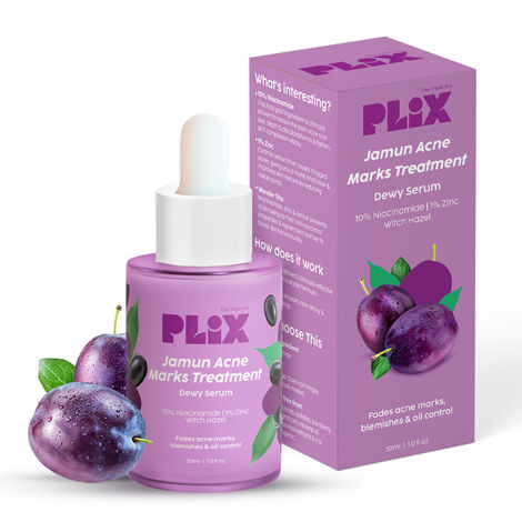 Buy PLIX Jamun Face Serum with 10% Niacinamide, 1% Salicylic Acid & 1% Jamun Extract | For Treating Acne Spot Marks & Redness | For Men and Women| Suitable For both Oily & Dry Skin | 30 ml-Purplle