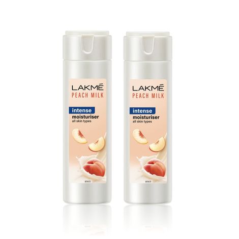 Buy Lakme Peach Milk Intense Moisturizer Lotion (120 ml) Pack Of 2-Purplle