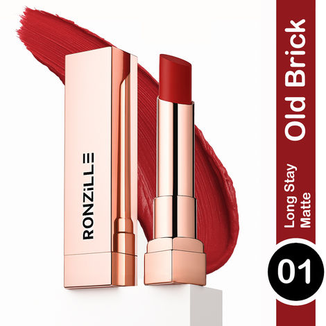 Buy Ronzille RC Long Stay Creamy Matte Lipstick With Intense Colour -01-Purplle