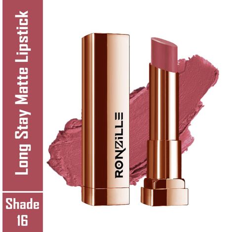 Buy Ronzille RC Long Stay Creamy Matte Lipstick With Intense Colour -16-Purplle