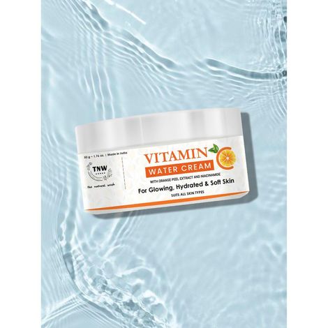 Buy TNW The Natural Wash Vitamin C Water Cream for Hydrated Skin | With Orange Peel Extract, Niacinamide & Hyaluronic Acid | Makes Skin Soft & Supple 50 gm-Purplle