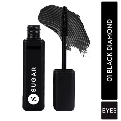 Buy SUGAR Cosmetics Bold Unfold Waterproof Mascara - 01 Black Diamond 10 ml-Purplle