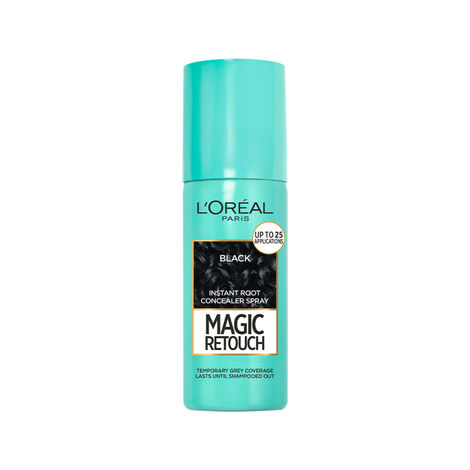 Buy L'Oreal Paris Magic Retouch Instant Root Concealer Spray - Black 75 ml -For All Hair Types-Purplle