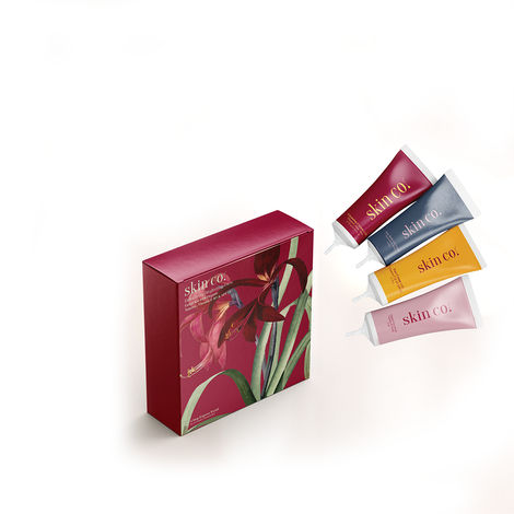 Buy Skin Co Detoxifying Bightening Glow Facial Kit with Turmeric, Vitamin B3 for All Type Skin-Purplle