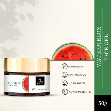 Buy Good Vibes Moisturizing Face Gel - Watermelon (50 g)-Purplle