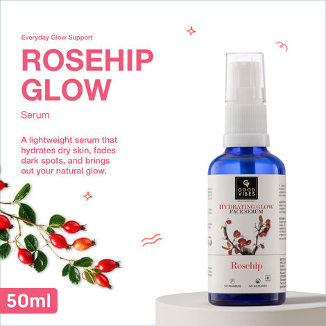 Buy Good Vibes Rosehip Hydrating Glow Face Serum (50 ml)-Purplle