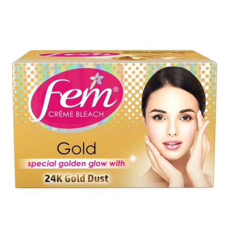 Buy Fem Fairness Natural Gold Creme Bleach-212 gm-Purplle