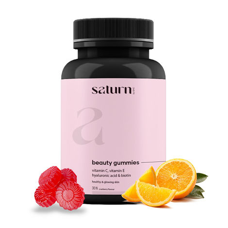 Buy Saturn by GHC Beauty Gummies (30N - Pack of 1) with Vitamin C & E for Skin Glow-Purplle
