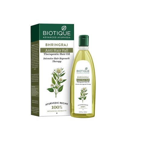 Buy Biotique Bhringraj Anti Hair Fall Therapeutic Hair Oil  (200 ml)-Purplle