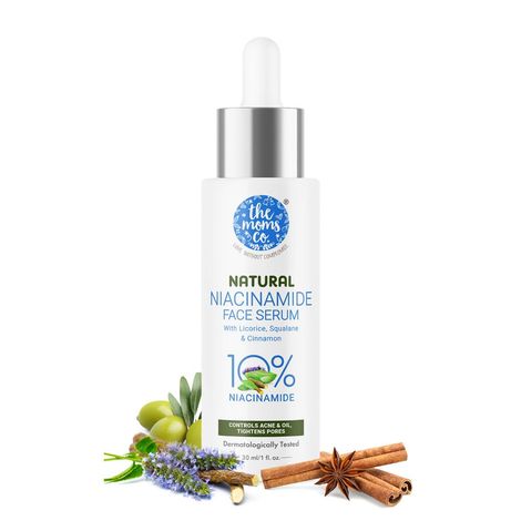 Buy The Moms Co. Natural Niacinamide Face Serum with 10% Niacinamide Reduce Acne Scars & Excess Oil (30 ml)-Purplle
